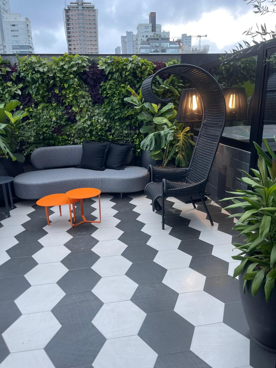 Jardim vertical área gourmet